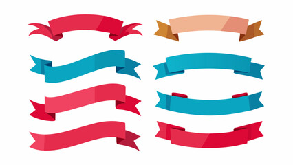 Obraz premium Diverse Ribbon Set, Vibrant Ribbon Collection