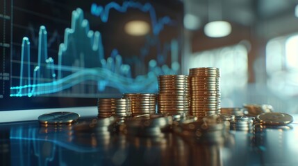 Stacks of Coins with Graph