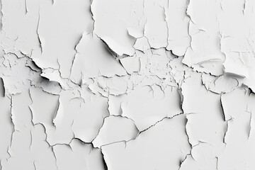 White Cracked Wall Texture Background
