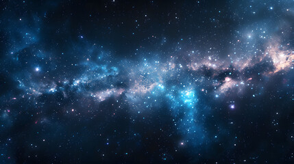 Obraz premium Stars and galaxy outer space sky night universe background