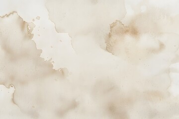 Fototapeta premium Beige Watercolor Background with Old Paper Texture