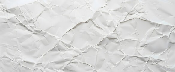 Obraz premium White Crumpled Paper Texture Background