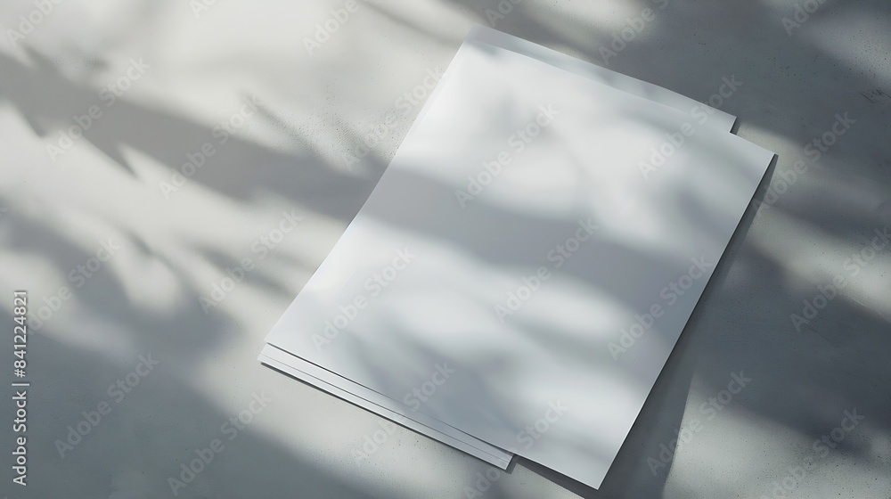 Poster paper a4 photo mockup empty paper photo mockup : generative ai