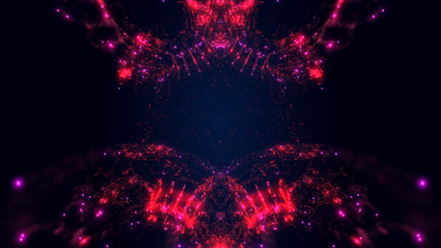Kaleidoscope Abstract Particles Loop Background