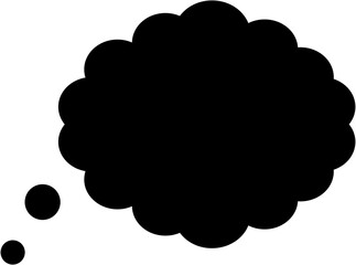 Day dreaming thinking flat icon symbol