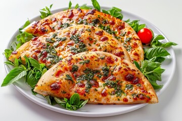 Meticulously Crafted Basic Pizza Dough with Delicately Dusted Flour