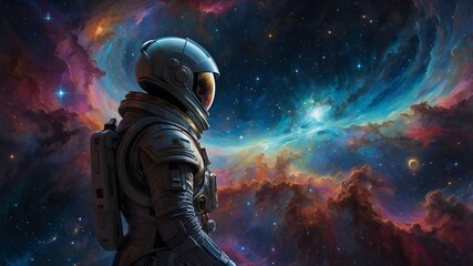 In a swirl of iridescent hues, a digital anime captures the essence of a transient emotion known as Celestial Melancholy