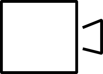 Video camera icon. Editable design vector