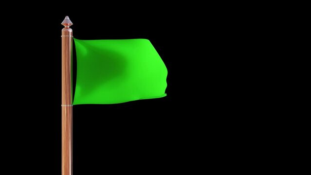 Green Flag Waving Safe to Proceed