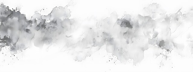 Abstract Watercolor Smudges Grey Background