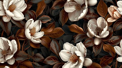 Abstract art illustrations. Seamless design, the golden grain. Hand-painted illustrations.