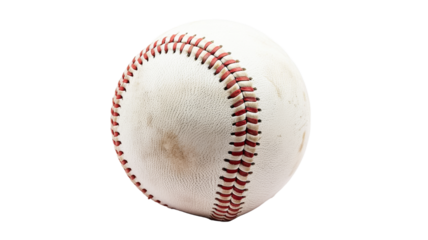 Baseball isolated on transparent png background.
