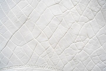 White Leather Texture Background Closeup