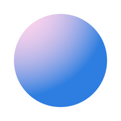 Circle color gradients. Rounded vibrant sphere buttons. Vector holographic set