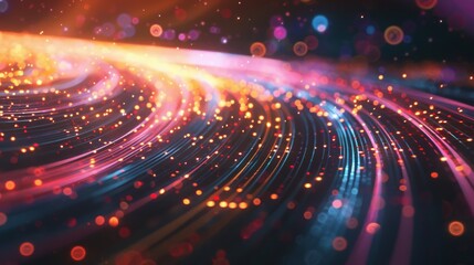 Obraz premium abstract colorful light line background