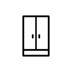 Cupboard icon with simple and modern design 