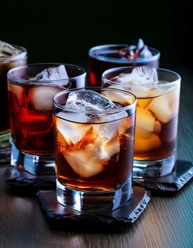 Refrescos bien fr&iacute;os, con rodaja de lim&oacute;n y unos cubitos de hielo