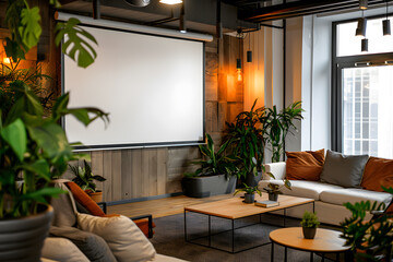 Trendy office lounge