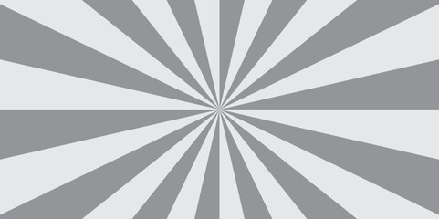 Abstract sunburst ray background with sunburst pattern black and white vector gradient ray wallpaper design. Vintage sunrays illustration swirl grunge backdrop line. used for banner, poster, web.	
