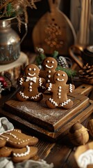National Gingerbread Day concept with copy space