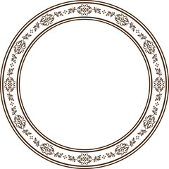 Vintage label design with monograms and frames