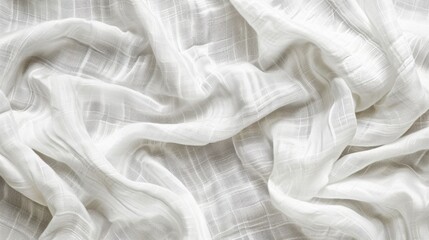 Delicate White Fabric Texture, Generative AI