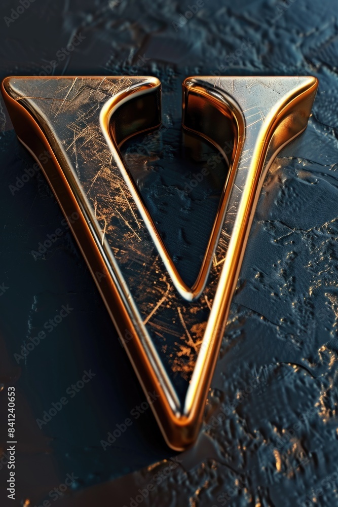 Poster close-up of a metal object lying on a flat surface, suitable for use in product demonstrations or te