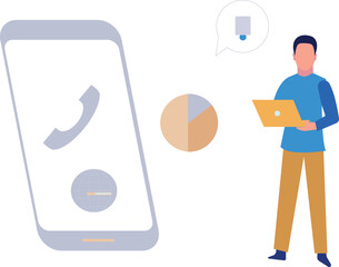 The guy is calling around the world.