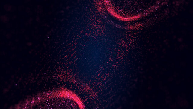 Tunnel Glowing Particles Looping Background