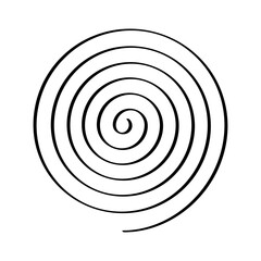 Naklejka premium Thought Icon. Swirl icon. Linear style. Vector icon.