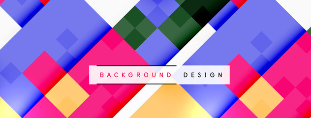 Dynamic colorful squares background. Vector Illustration For Wallpaper, Banner, Background, Card, Book Illustration, landing page