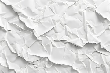 Obraz premium Crumpled White Paper Texture Background