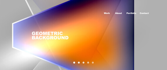 Gradient triangle geometric minimal wallpaper