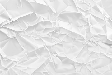 Obraz premium White Crumpled Paper Texture Background - Seamless Pattern