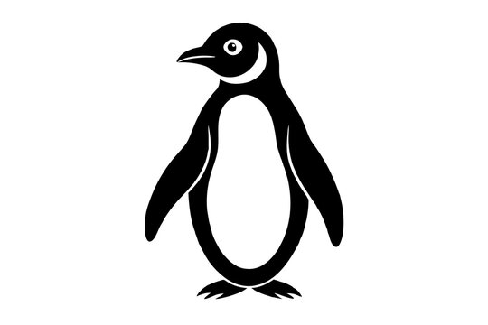 recommend clip art: penguin silhouette vector illustration
