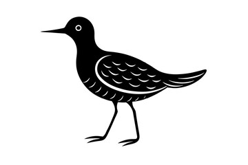 migratory bird silhouette vector illustration