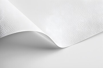 White Paper Texture Background with Soft Shadows and Copy Space