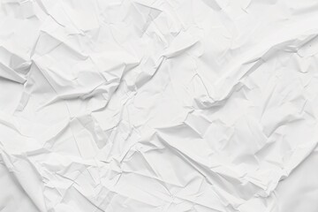 Obraz premium White Crumpled Paper Texture Mockup