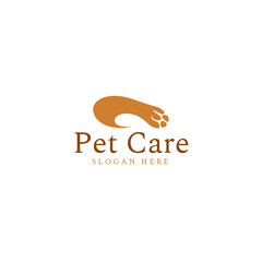 Modern Pet Care, Pet Shop Logo Template