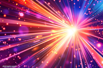 Abstract colorful light, AI generated