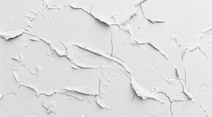 Obraz premium White Cracked Plaster Wall Texture Background