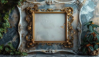 Vintage frame art mockup