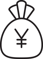 Yen Money Sack Icon
