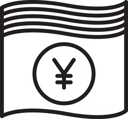 Fototapeta premium Yen Money Bank Icon 