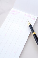 一筆箋で手紙を書く
