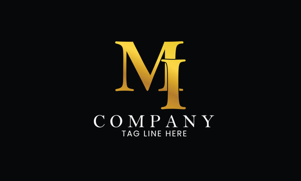 MI Logo, Branding logo, letter logo, clothing logo