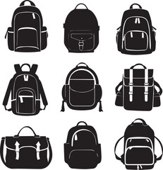 illustration of a set of bags