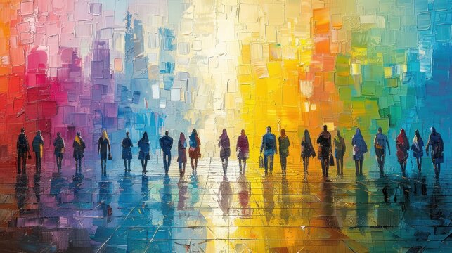 Diversity, equity, inclusion and belonging concept. DEIB. DEI