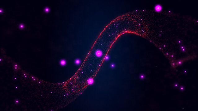 Moebius Abstract Particles Loop Background