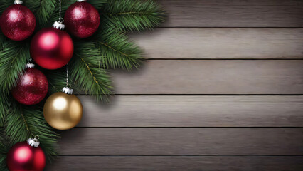 Christmas background image with bokeh effect